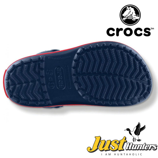 Crocs Shoes Navy Blue with Red Clogs Unisex