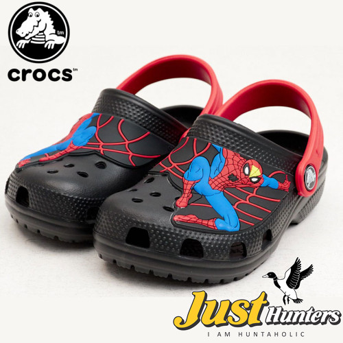 Crocs for Kids Spiderman Black Red Strap Price in Pakistan