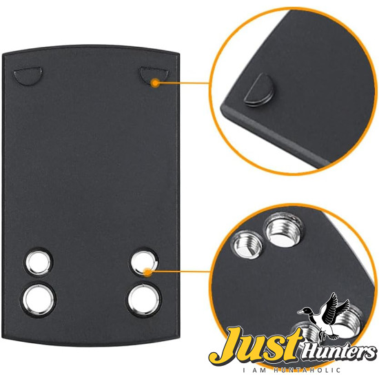 ohhunt® Red Dot Mounting Adapter Plate for Glock RMSc Footprint Compatible with Holosun 407k/507k/EPS Carry