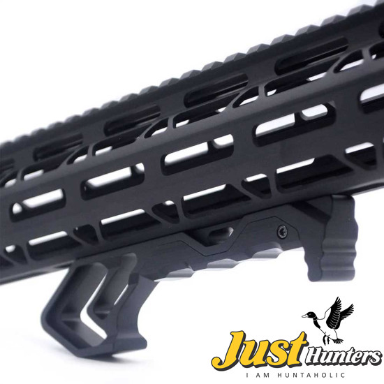 M-LOK Handstop Barricade Stop Aluminum Angled Foregrip for AR-15 AR-10 - Black