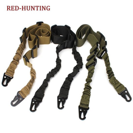 2 Point Rifle Sling with Upgrade Version Metal Hook, Multi-Use Two point Gun Sling for Hunting Shooting