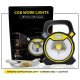 COB LED Portable Spotlight 15W Searchlight for Camping