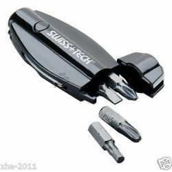 SWISS+TECH XDrive Compact Driver Tool 7-in-1 Keychain Multi Tool