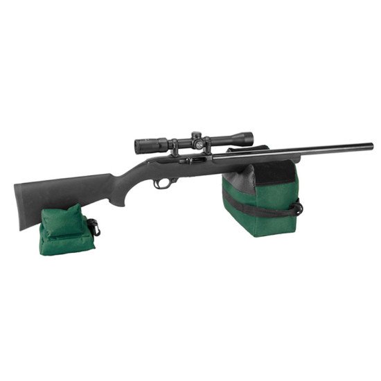 Gun Rest Bag Portable Shooting Rear Set Front and Rear Rifle Target Hunting Bench Unfilled Stand