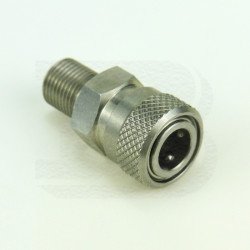 New Airgun PCP Charging Hose Stainless Steel Fill Fitting 8MM Female Quick Disconnect 1/8BSPP &amp; 1/8NPT &amp; M10*1 Male Threads