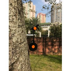 Screwed Type Black Steel Plinking Target