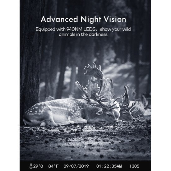 Apeman H45 16MP, 1080P Infrared Garden Monitoring Hunting Trail Camera, HD Wildlife Hunting Camera with IR Night Vision Apeman H45 16MP, 1080P Infrared Garden Monitoring Hunting Trail Camera, HD Wildlife Hunting Camera with IR Night Vision