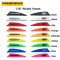 PANDARUS 1.75" Arrow Vanes Air Groove Rubber Fletches Pack of 50Pcs