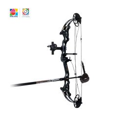 Sanlida Archery Hero X8 Beginner Target Compound Bow Basic Kit Black