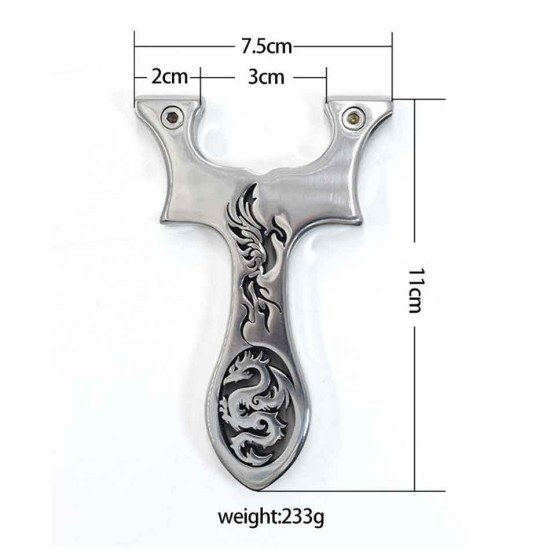 Dragon and Phoenix OTT Stainless Steel Slingshot