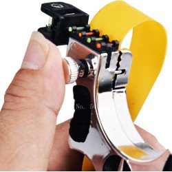 Slingshot of Resin Flat Rubber Band Hunting Shooting Catapult with Laser