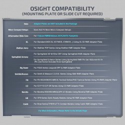 OLIGHT Osight 3 MOA Rechargeable Green Dot Open Reflex Sight with Charging Cover, Tactical Parallax-Free Sight, Picatinny Mount Compatible OLIGHT Osight 3 MOA Rechargeable Green Dot Open Reflex Sight with Charging Cover, Tactical Parallax-Free Sight, Picatinny Mount Compatible