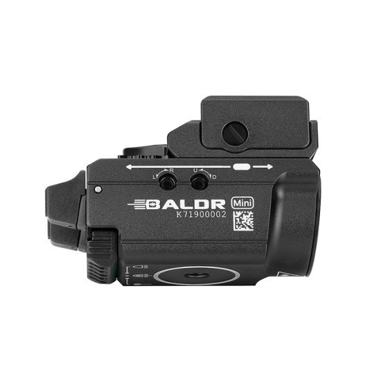 Olight Baldr Mini Tactical Flashlight with Green Laser Black and Tan Color