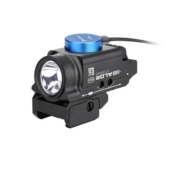 Olight Baldr Mini Tactical Flashlight with Green Laser Black and Tan Color