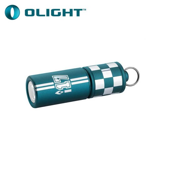 Olight i17 Checkered Flag USB-C Rechargeable EDC Keychain Flashlight