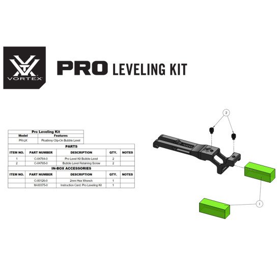 Vortex Optics Pro Leveling Kit Vortex Optics Pro Leveling Kit