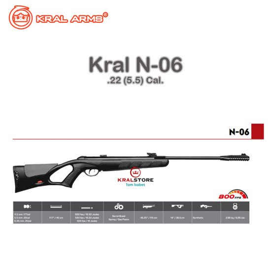 Kral Arms Airgun N-06 Cal .22 Kral Arms Airgun N-06 Cal .22