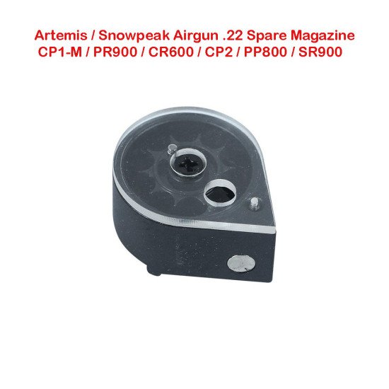 Artemis Airgun .22 Spare Magazine CP1-M / PR900 / CR600 / CP2 / PP800 / SR900 Artemis Airgun .22 Spare Magazine CP1-M / PR900 / CR600 / CP2 / PP800 / SR900