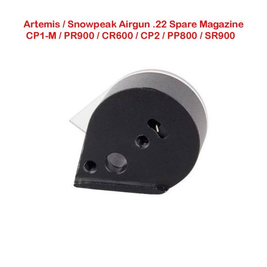 Artemis Airgun .22 Spare Magazine CP1-M / PR900 / CR600 / CP2 / PP800 / SR900 Artemis Airgun .22 Spare Magazine CP1-M / PR900 / CR600 / CP2 / PP800 / SR900
