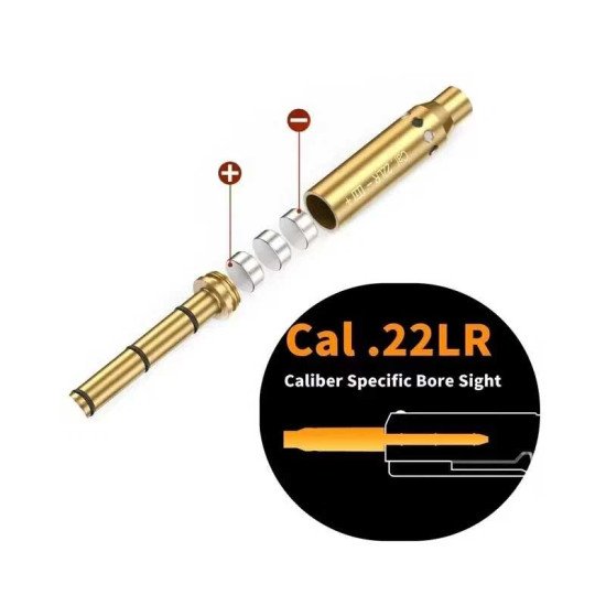 Laser Bore Sighter .22LR Cartridge Red