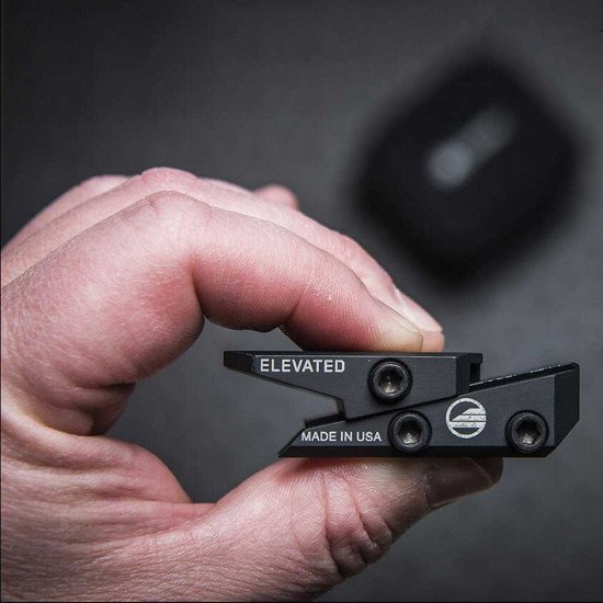 Elevated Technology The Slide Optic Mount Fits Trijicon MRO, Aimpoint T1/T2/H1, Holosun and Clones Elevated Technology The Slide Optic Mount Fits Trijicon MRO, Aimpoint T1/T2/H1, Holosun and Clones