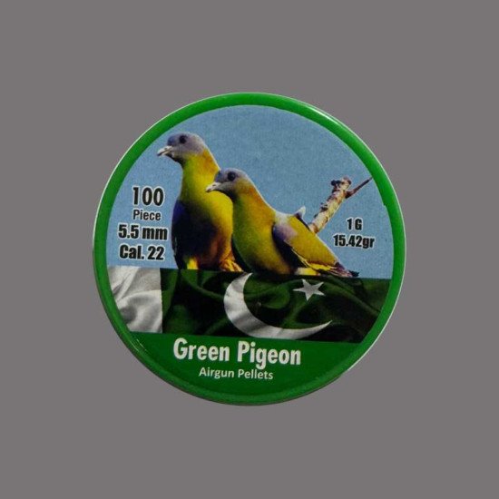 Green Pigeon Pellets .22 Cal. Pack of 3 Boxes Green Pigeon Pellets .22 Cal. Pack of 3 Boxes