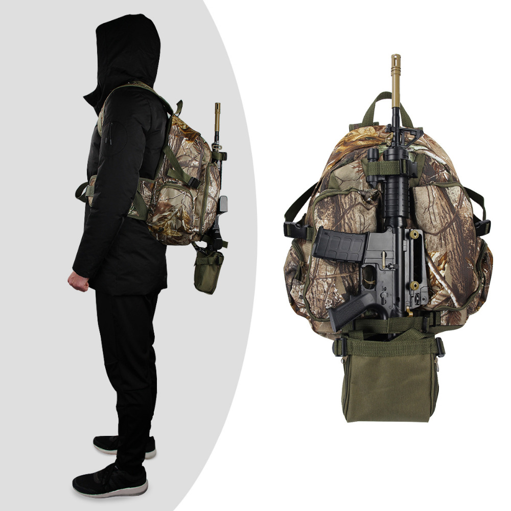 Tactical backpack outlet gun holder