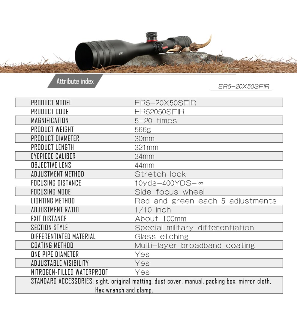 TeagleTacticalER5-2050SFIRScopeLateraladjustmentHuntingRiflescopeOpticalSightsSideFocusingRifleScope-33038337483