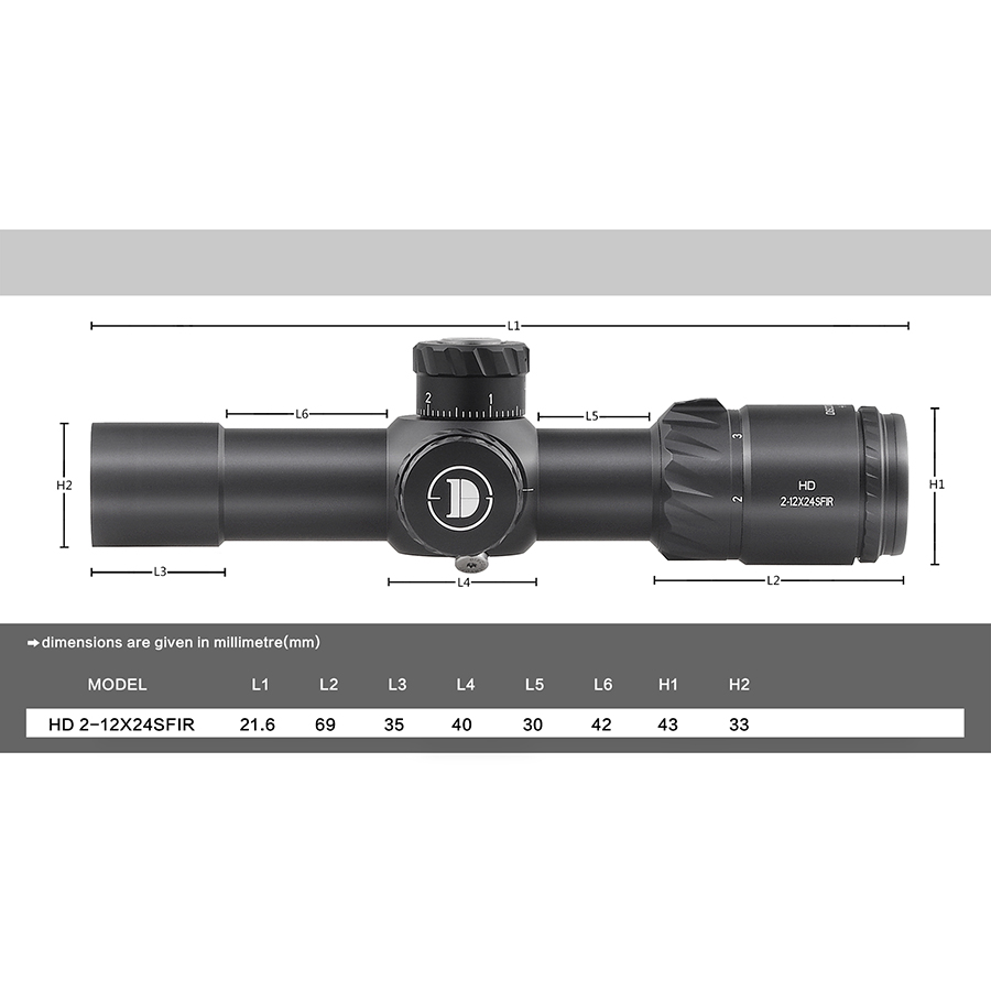 Discovery-Lunette-de-visee-compacte-2-12-ans-premier-plan-focal-verre-42-tir-gra